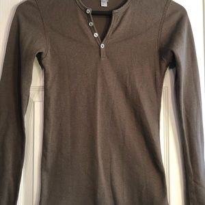 Brown American apparel Henley